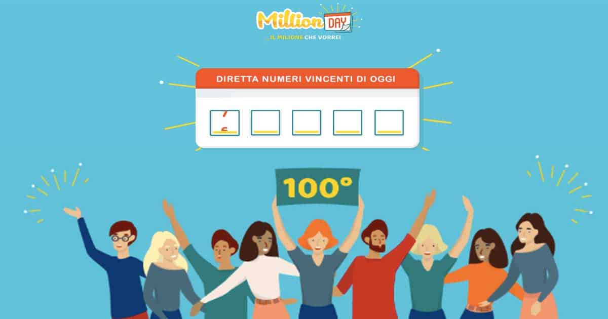Revisión del sorteo de lotería de Italia MillionDAY